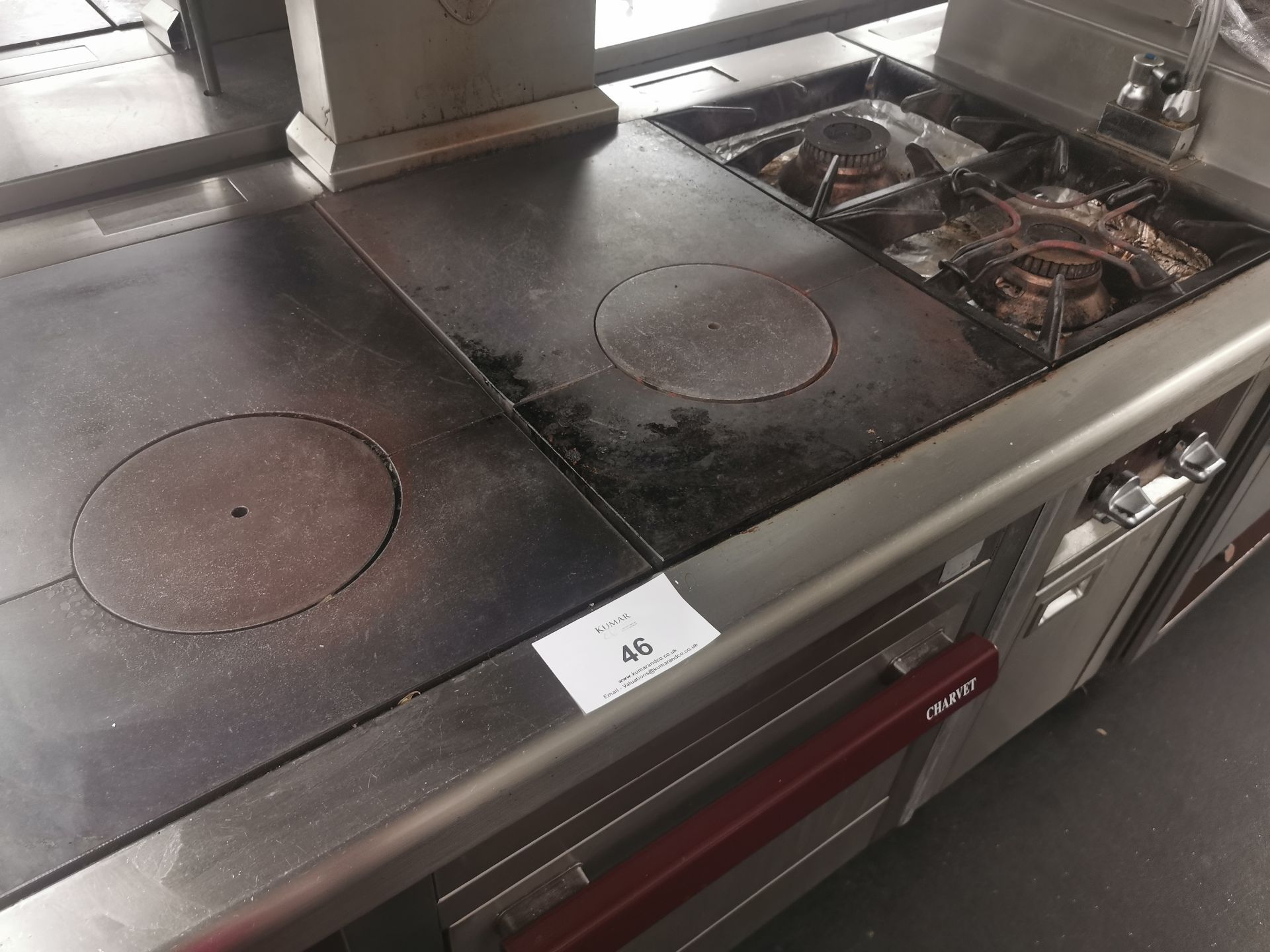 Charvet pro series hot plate oven and hob W 127cm - Image 4 of 5