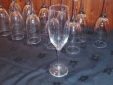 12 x Pasabachce Tall Stemmed Flute Wine Champagne