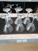 6 x Martini Glasses (Please Note this Lot is only available for collection by appointment on