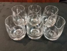 6 x Branded Glengoyne Pouring Glasses