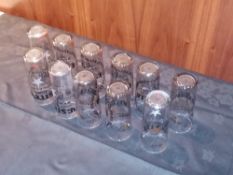 12 x Genuine Estrella pint glasses