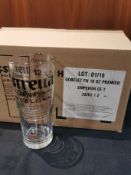 12 x Genuine Estrella 1/2 pint glasses boxed