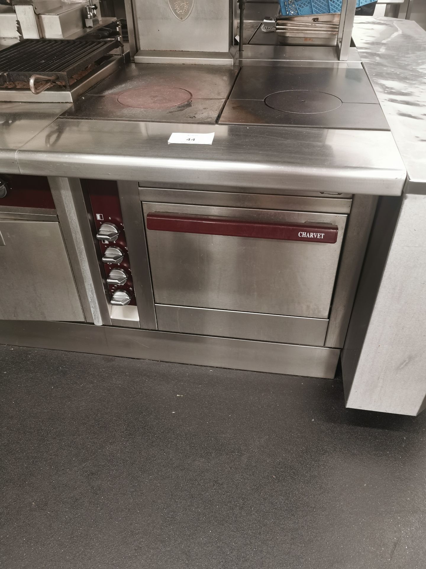 Charvet pro series twin hot plates and oven W85cm - Image 3 of 5