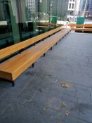 5 x Sections outdoor seating area. L shaped. Measuring 3 x 3meter 1 x 2.7meter 1 x 1.1 meter (Please