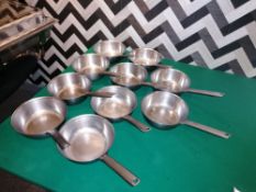 10 x stainless steel sauce pans (21cm)