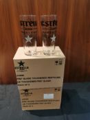 18 x Genuine Estella Branded pint Glasses new in b