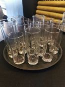 15 x mixed tumblers and pint glasses