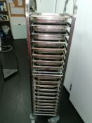 Bourgeat stainless steeel Gastro Pan stand on cast