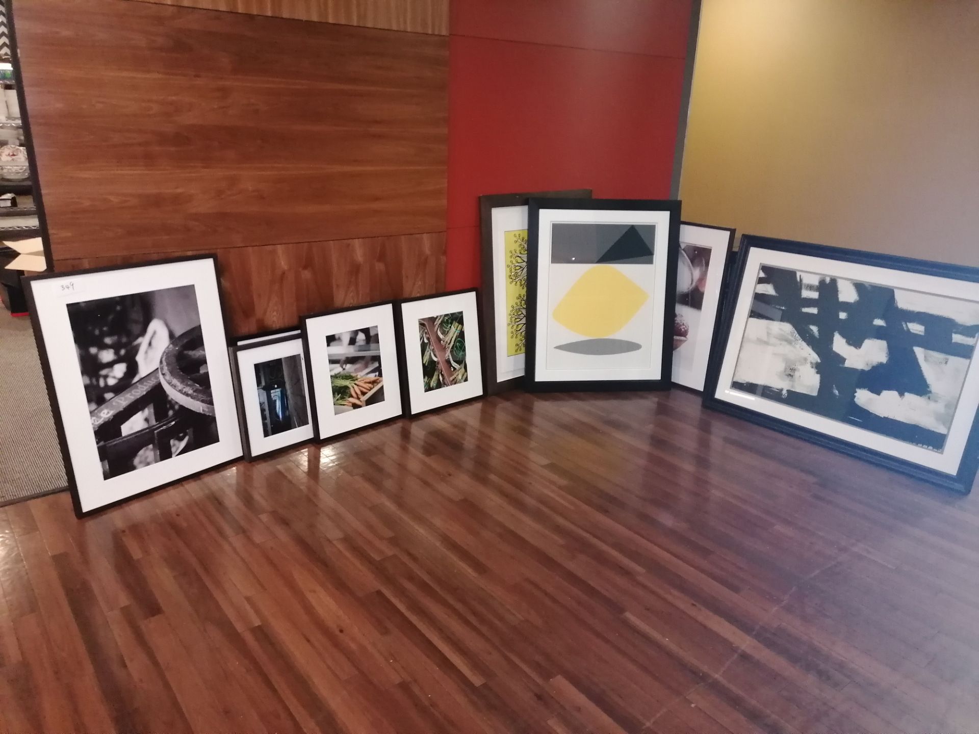 9 x Prints in frames