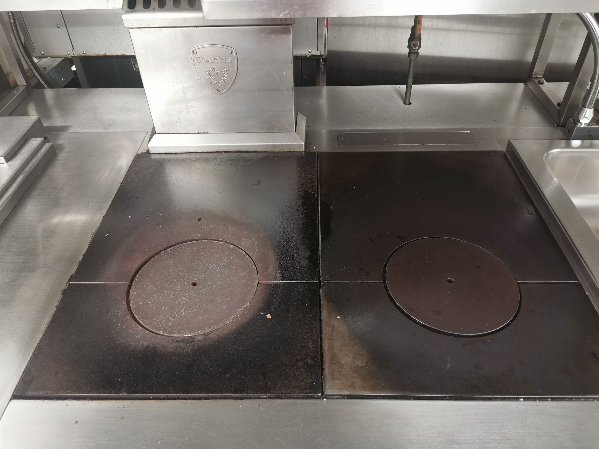 Charvet pro series twin hot plates and oven W85cm - Image 4 of 4