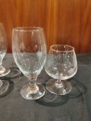 12 x Brandy and beer glasses