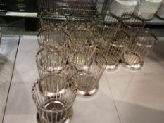 12 x Decorative table baskets