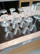 12 x Martini Glasses (Please Note this Lot is only available for collection by appointment on Friday