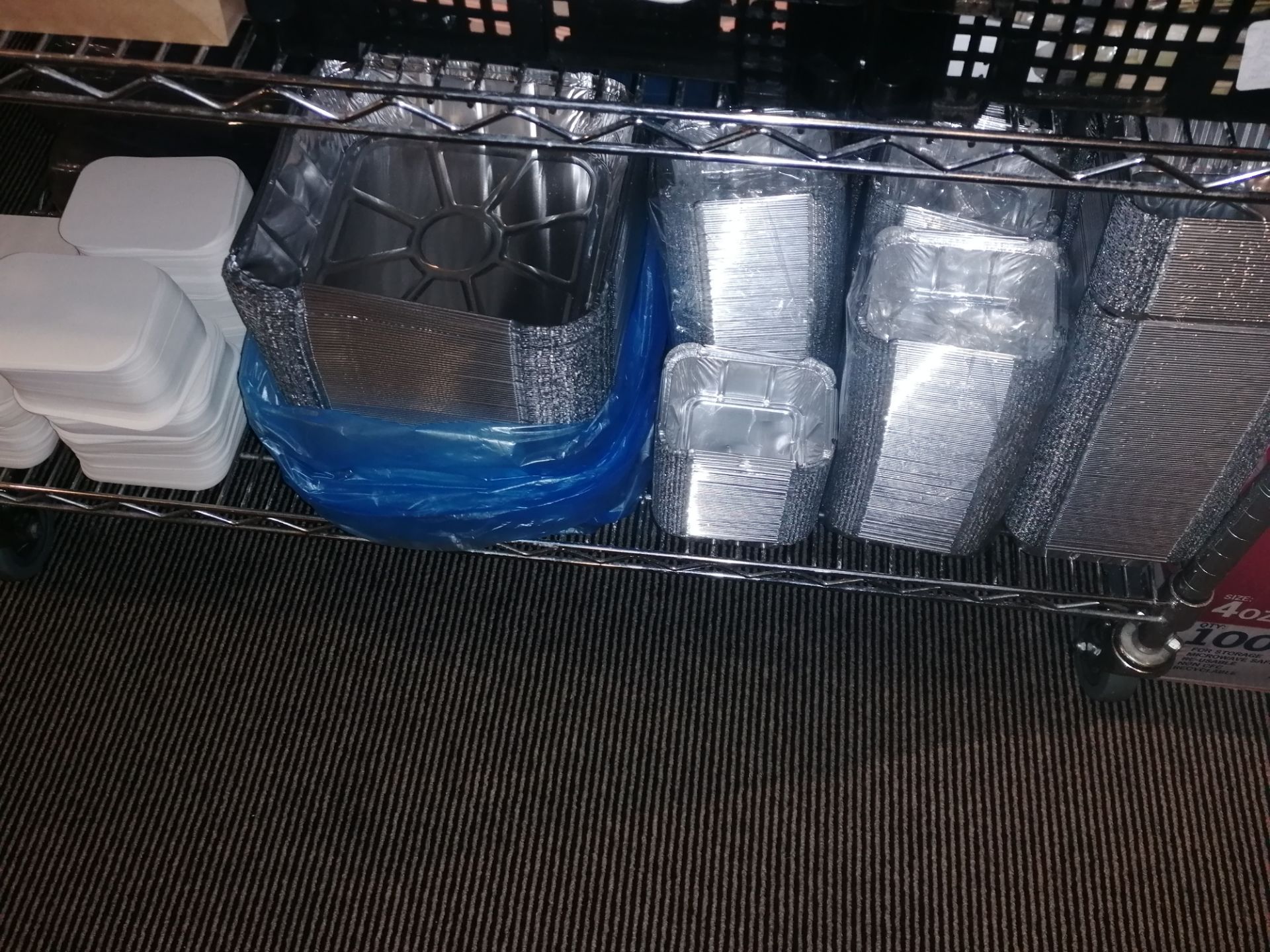Stock & sundries containing Foil trays 7 lids / Wo - Image 3 of 10