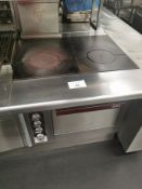 Charvet pro series twin hot plates and oven W85cm