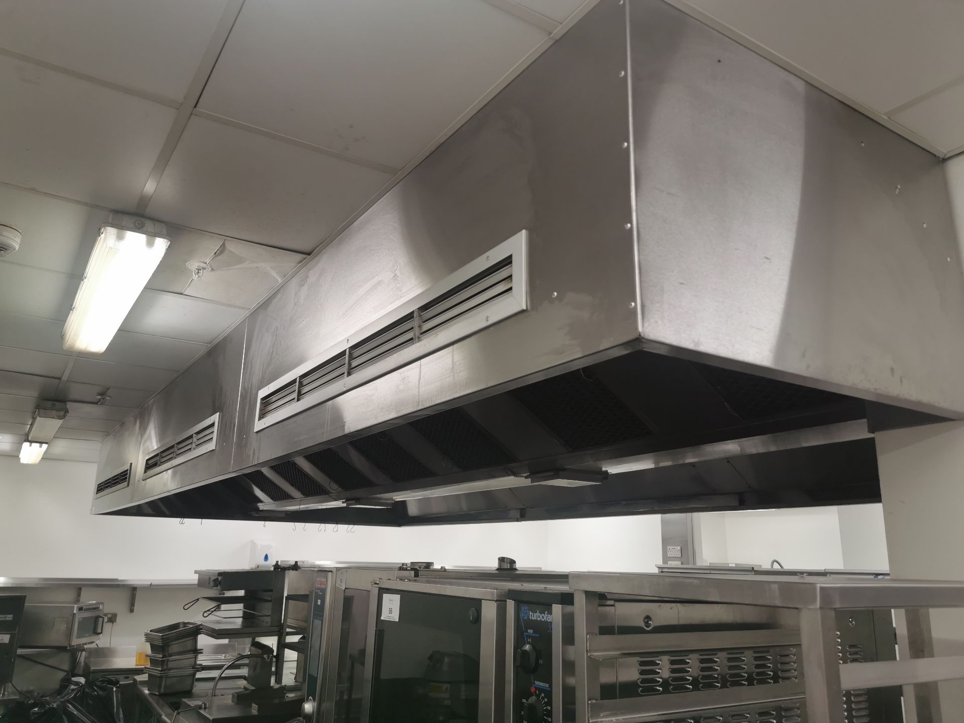 Commercial stainless steel extractor canopy hood,