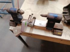 Maple bench clamp with measuring gauges