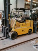 Hyster Lift Truck Model No S100B 6 Tonne . Maximum Lift capacity 4530kg Serial No A017A02212R .