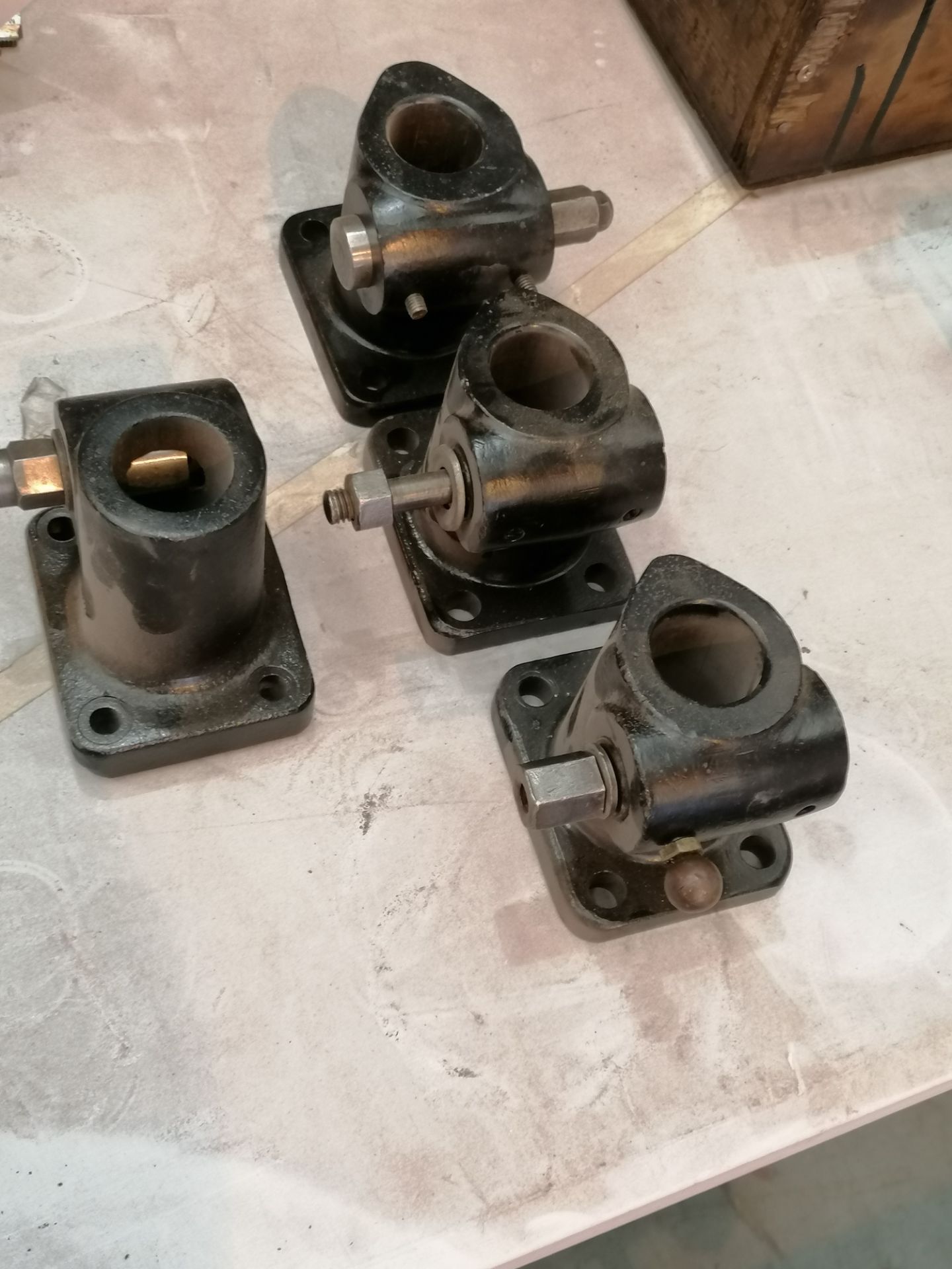 Ward machine pole attachments