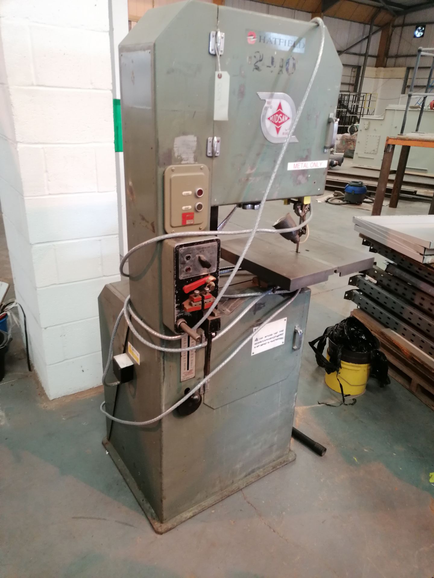 Midsaw Minor vertical bandsaw / welder Serial No 6883 3 phase