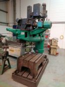 Asquith Radial Arm Drill with box table Machine No P33658 Manufactured January 1977