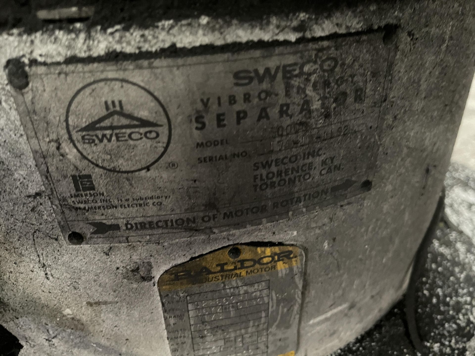 Sweco Vibro Energy Separator, Serial No.23174-1 - Image 2 of 4