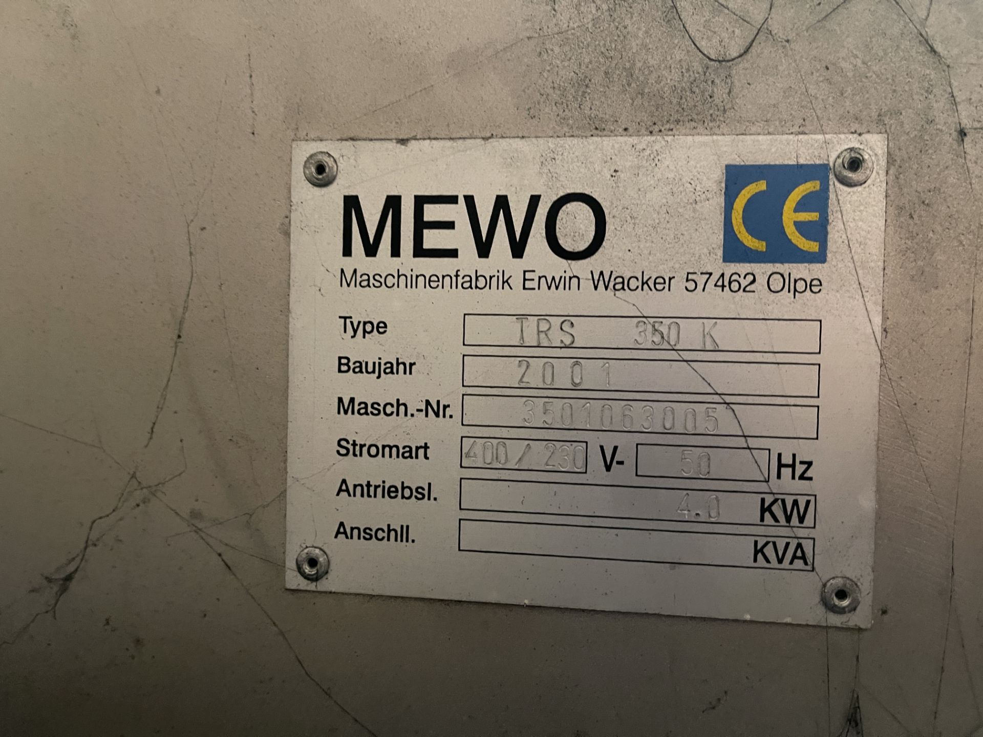 Mewo TRS 350K, Drum Type Media Blasting Cryogenic Deburring System - Image 6 of 11