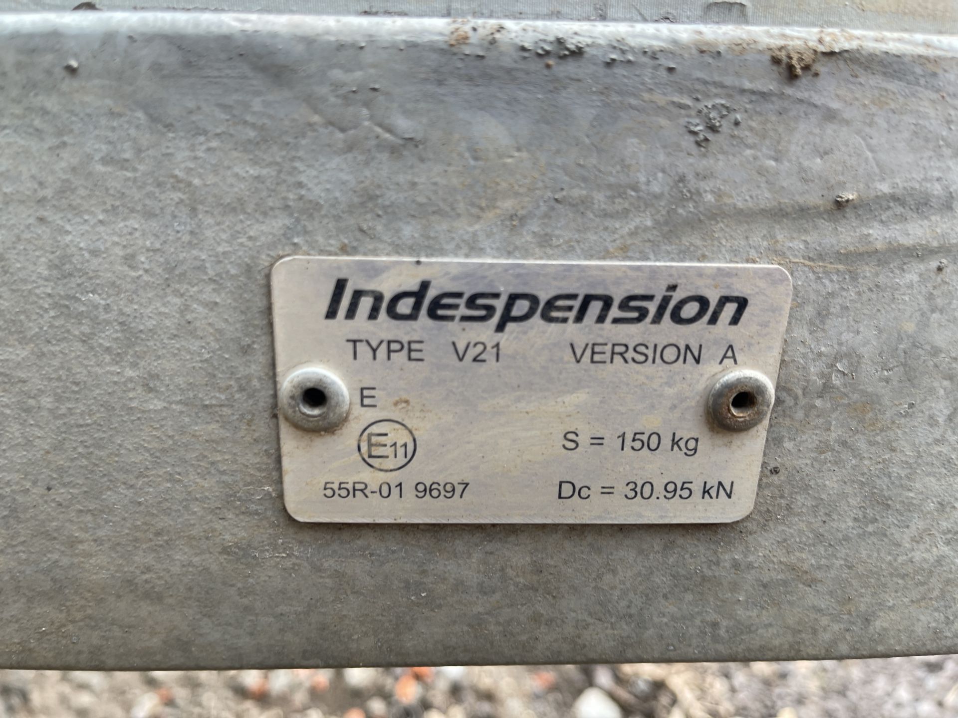 Indespension V21 Version A Twin Axle 2,700Kg Capacity Plant Trailer, Serial No. 137182 (2019) with - Image 14 of 20