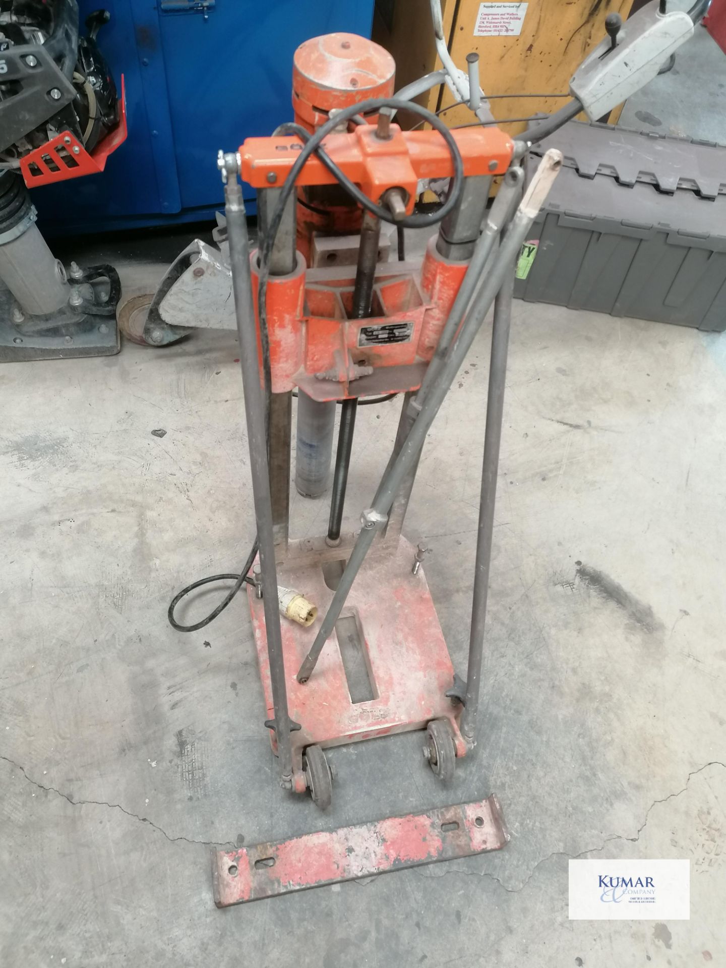 Golz KB150 Type KM75 Electric core drilling machine with stand Serial No 10629 - Image 3 of 6