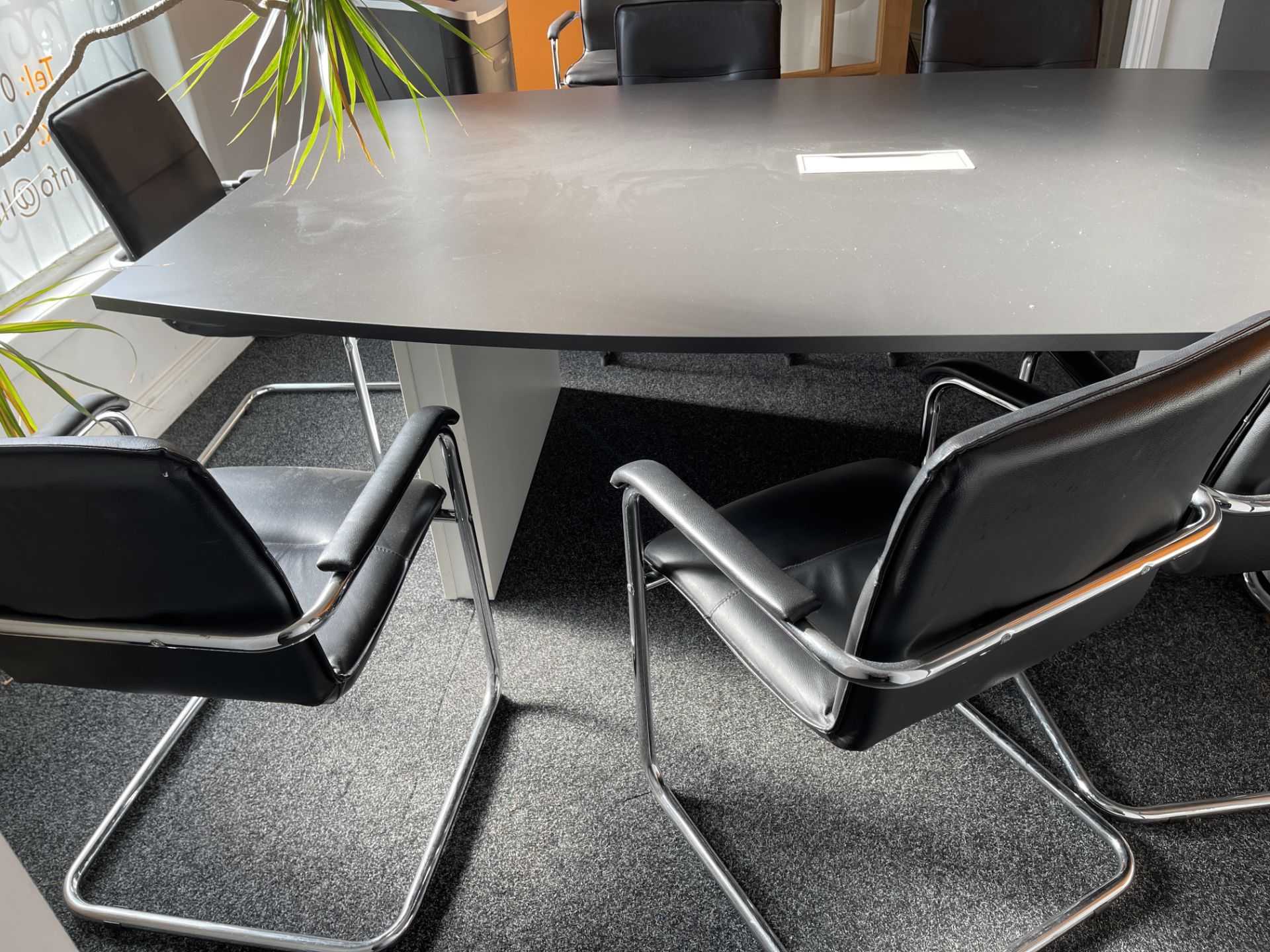 Eight Person Executive Boardroom Table - Image 4 of 11