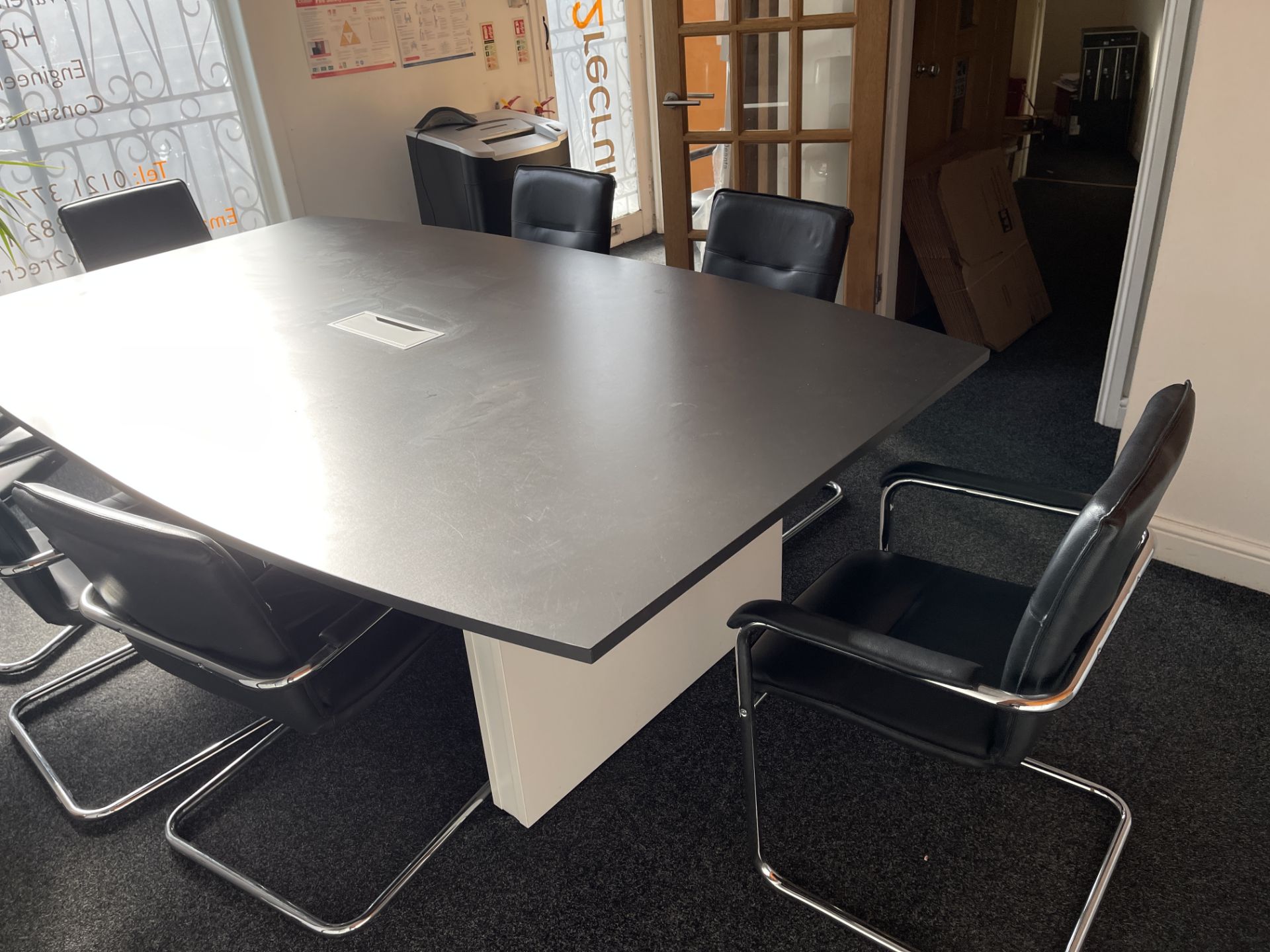 Eight Person Executive Boardroom Table - Image 2 of 11