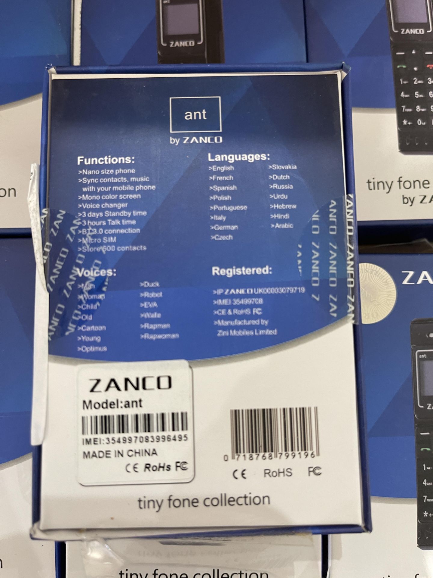 8: Zanco ANT - Tiny Phone Collection Mobile Phones, RRP £23.99 Brand New Boxed - Image 3 of 9