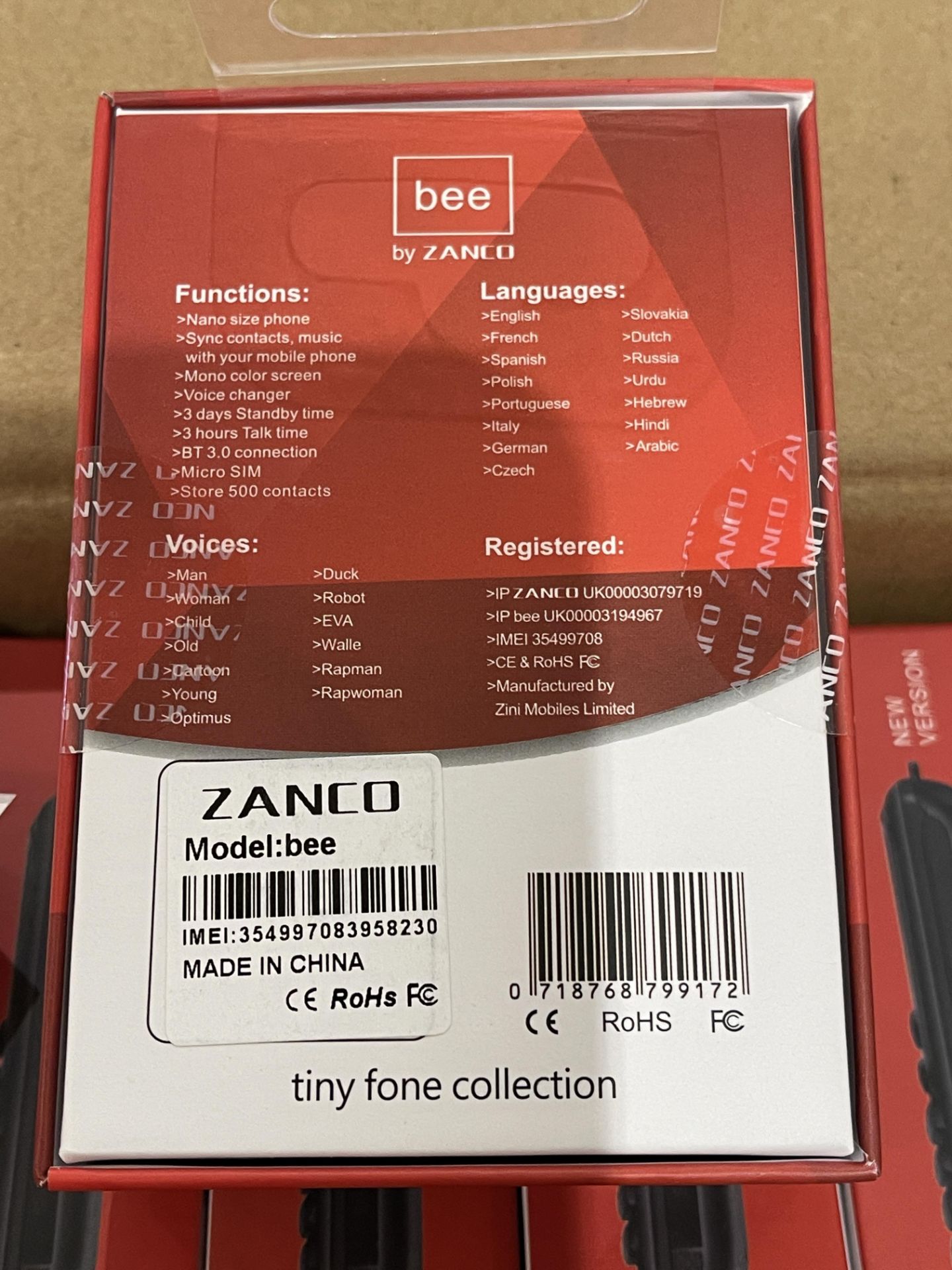 95: Zanco Bee - Tiny Phone Collection - Real Operating Mobile Phone - Image 3 of 11