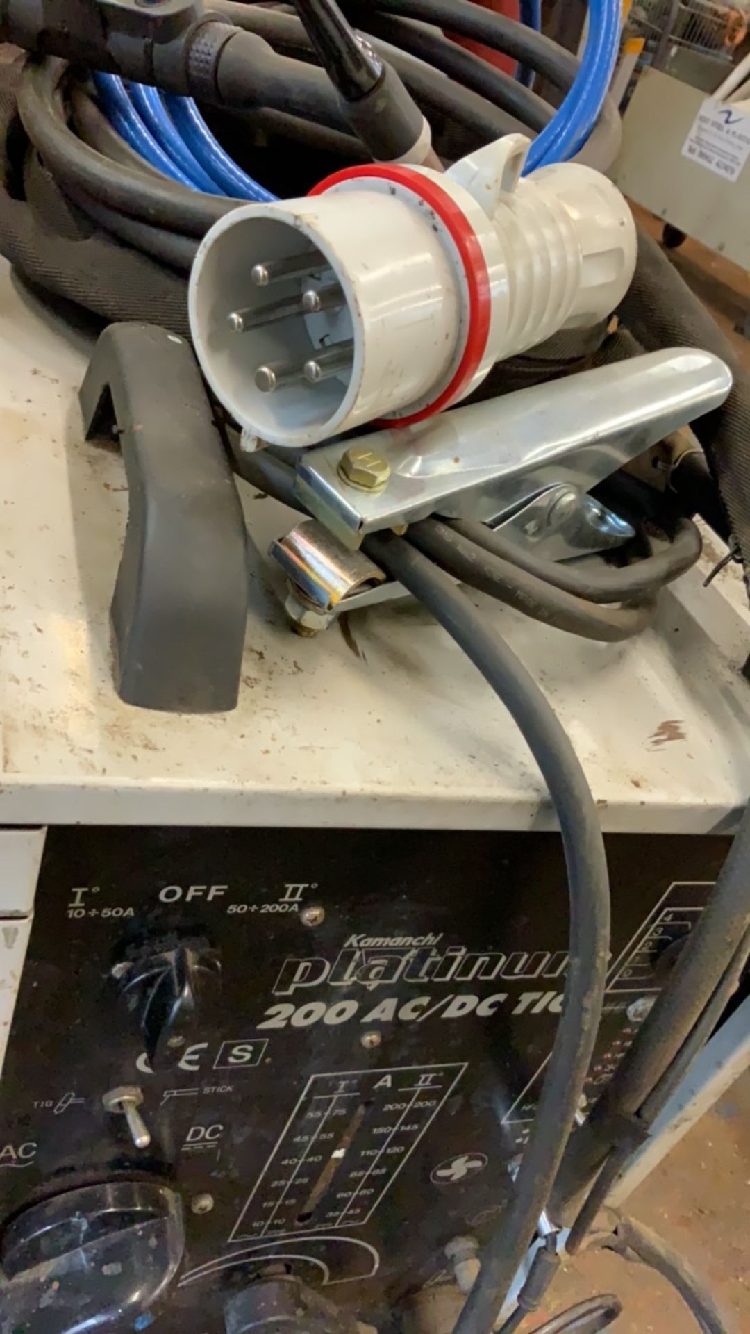 Kamanchi Platinum 200 AC/DC TIG Welder, Serial No. - mounted on mobile trolley - Image 19 of 26