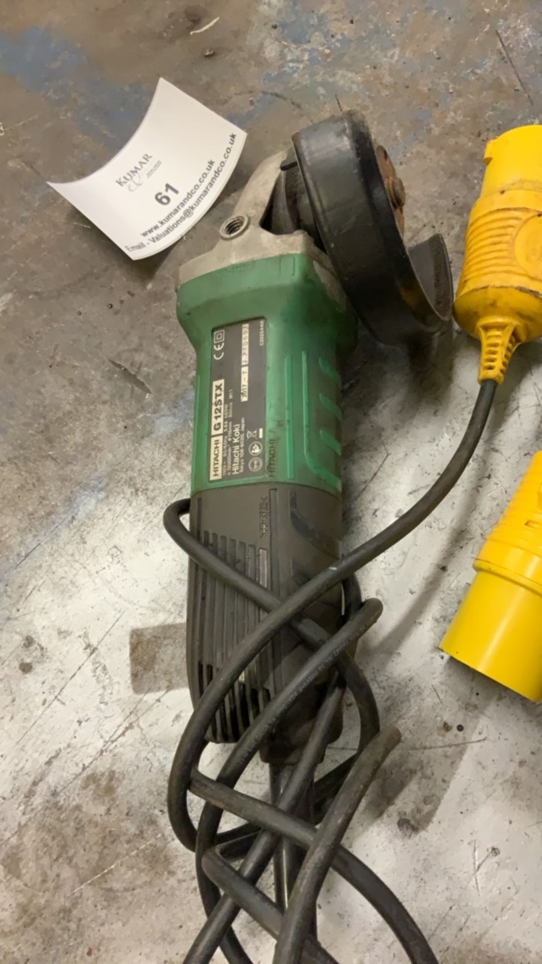 2: Hitachi G12 STX 110 V ANGLE GRINDERS - Image 12 of 12