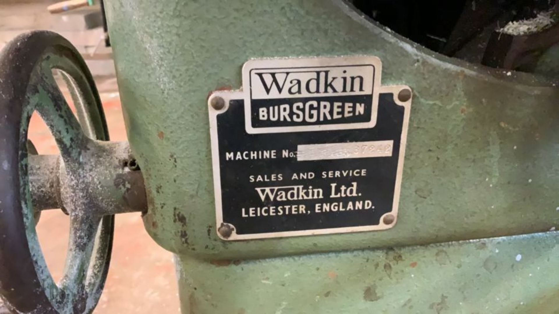 Wadkin Bursgreen Table Saw, Machine No. 2942, 3 phase electrics with 415 V Disconnection plug - Image 4 of 22