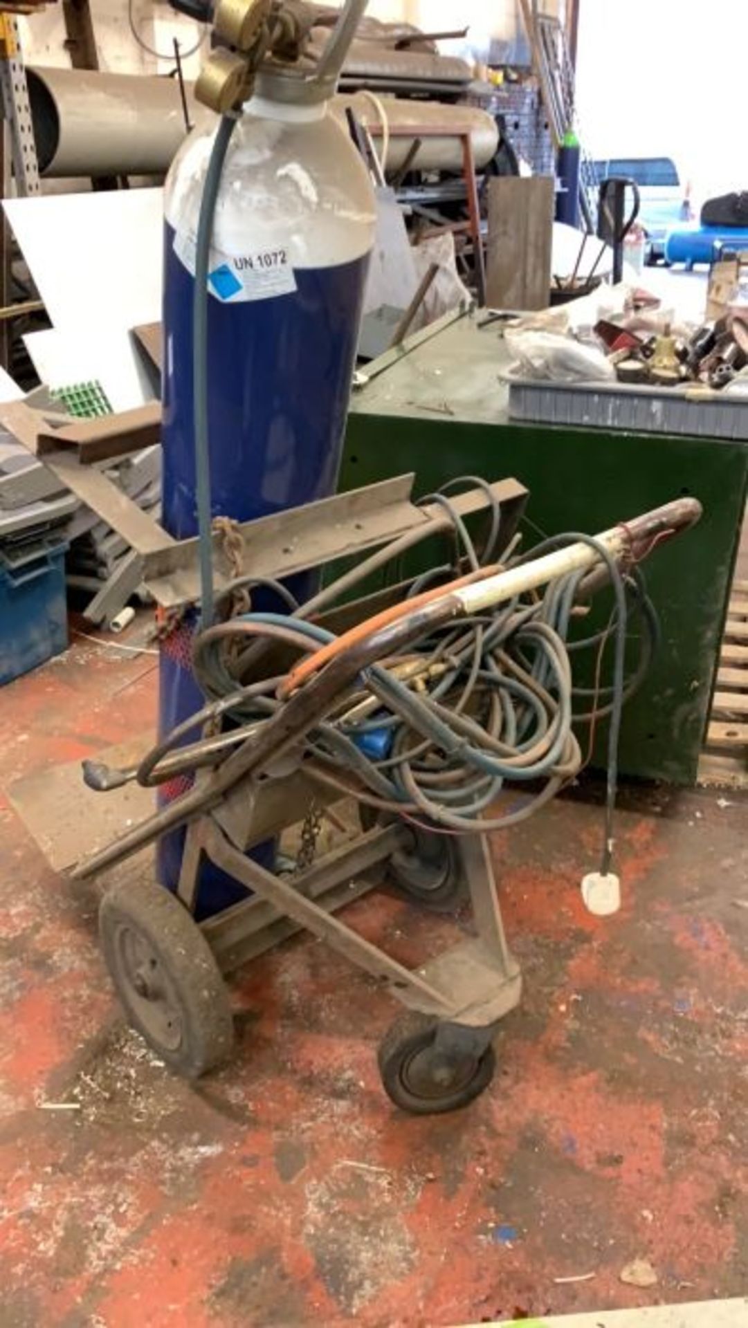 Oxyacetylene Cutting Torch, Gauges and Trolley - does not include gas bottle