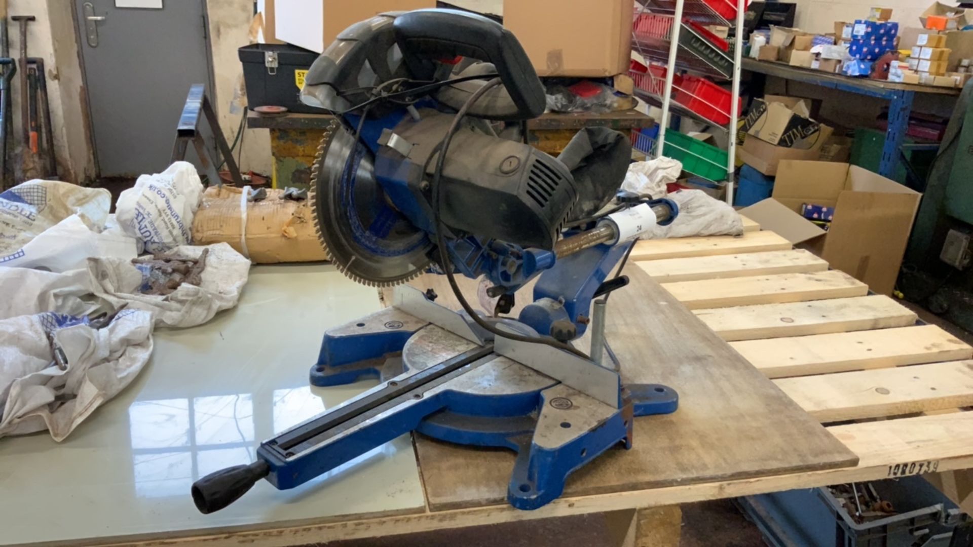 Clarke Woodworker 10â€ Sliding Compound Mitre Saw - Image 7 of 10