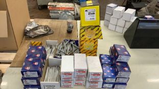 Large Quantity of Nylon frame fixings and Nylon Toggles - most boxes are sealed