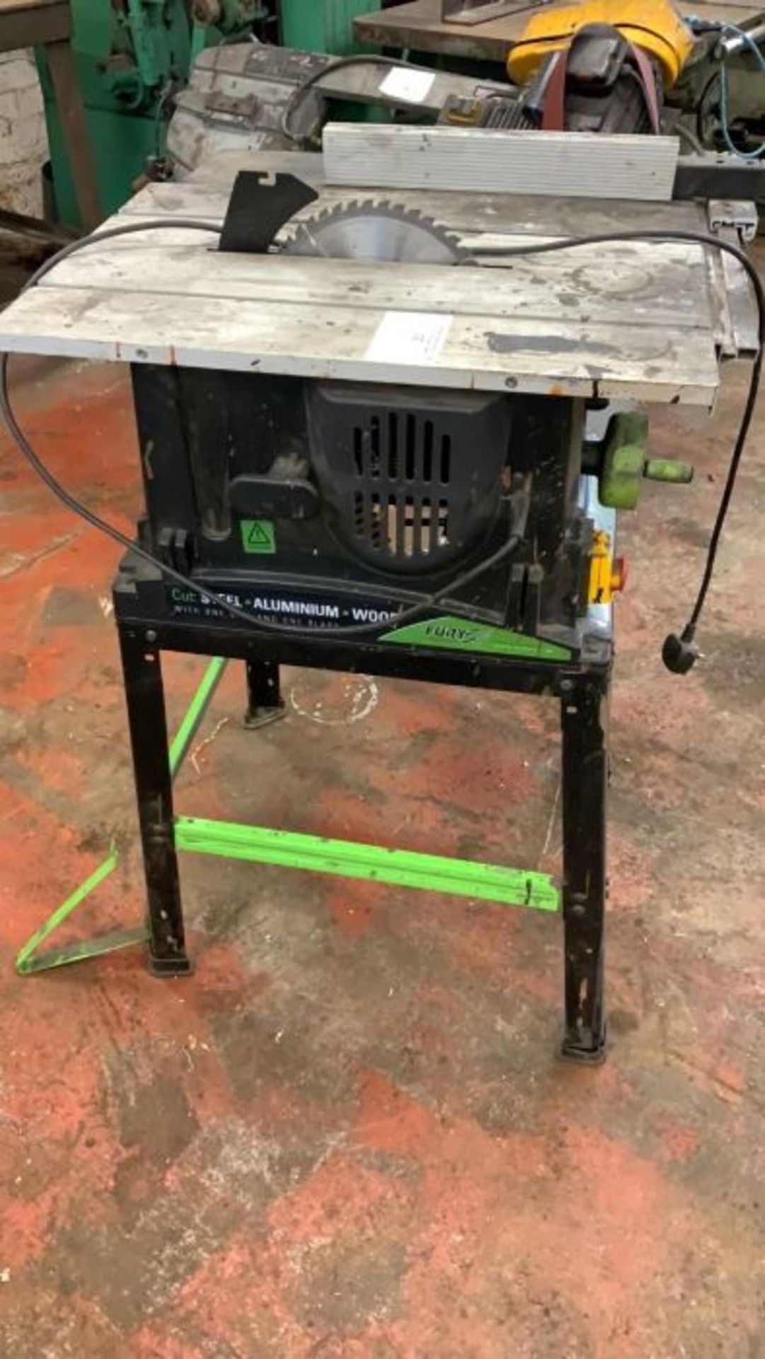 Fury 5 Saw Table Saw - Cut Steel, Aluminium & Wood with one blade, Serial No.K132U0464