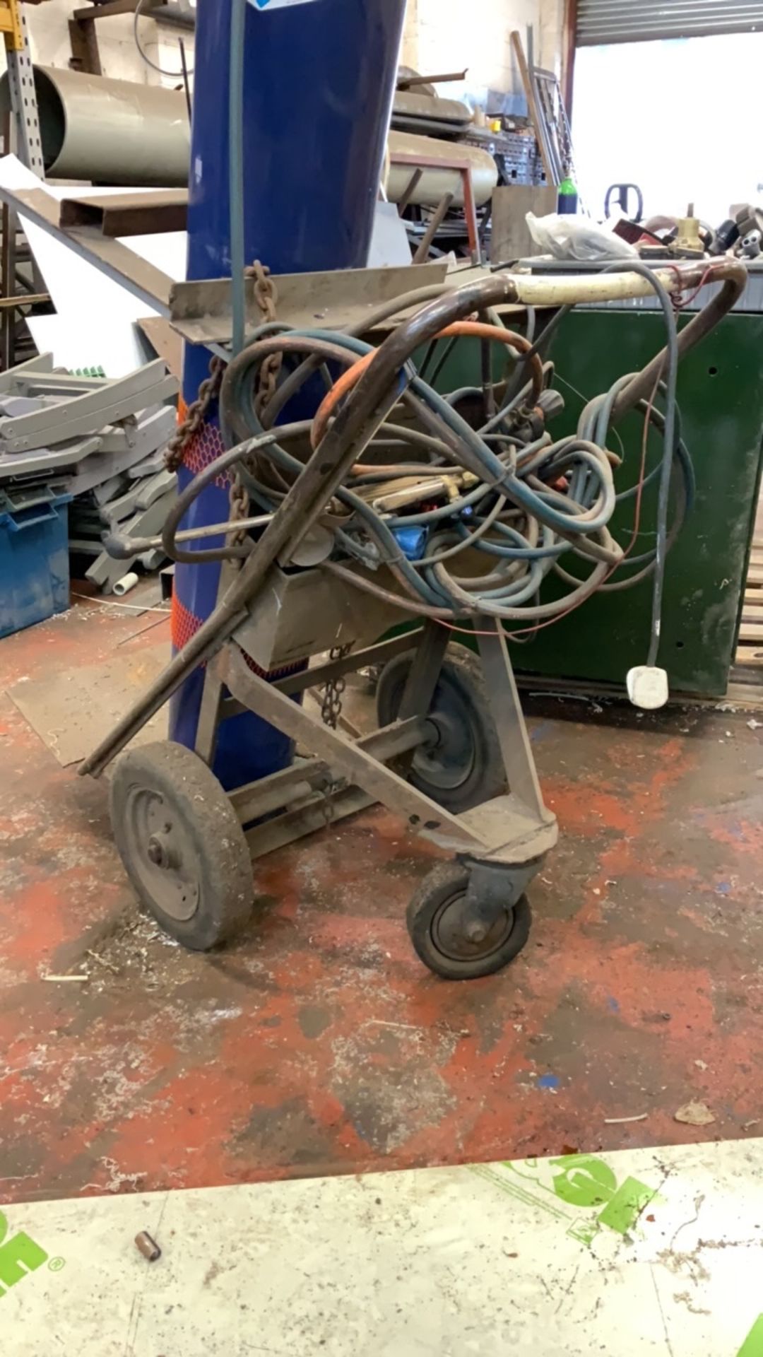 Oxyacetylene Cutting Torch, Gauges and Trolley - does not include gas bottle - Image 12 of 14