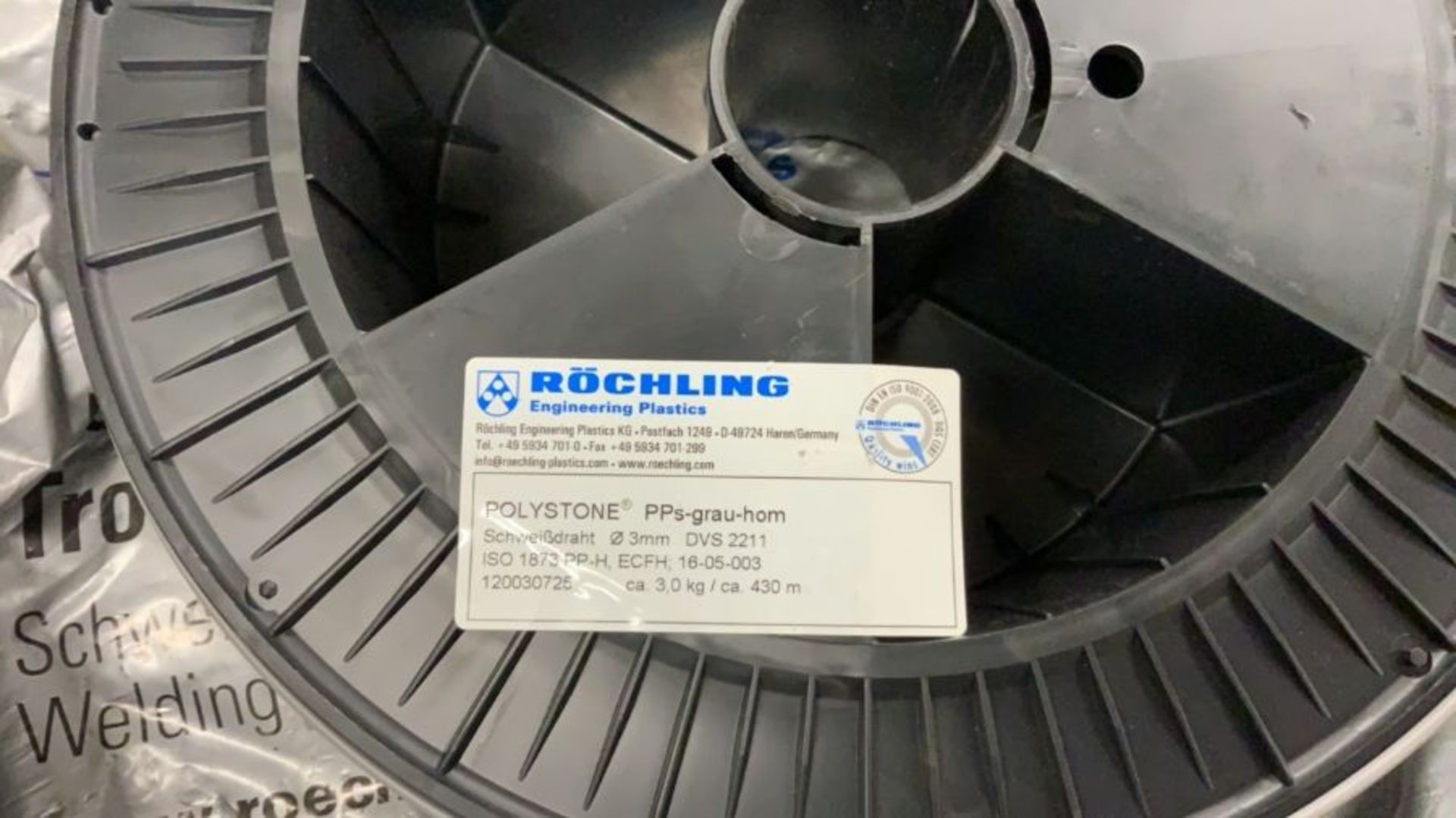 Quantity of Rochling Engineering Plastics Polystone PPs-grau-hom (one full reel) and other - Image 4 of 12