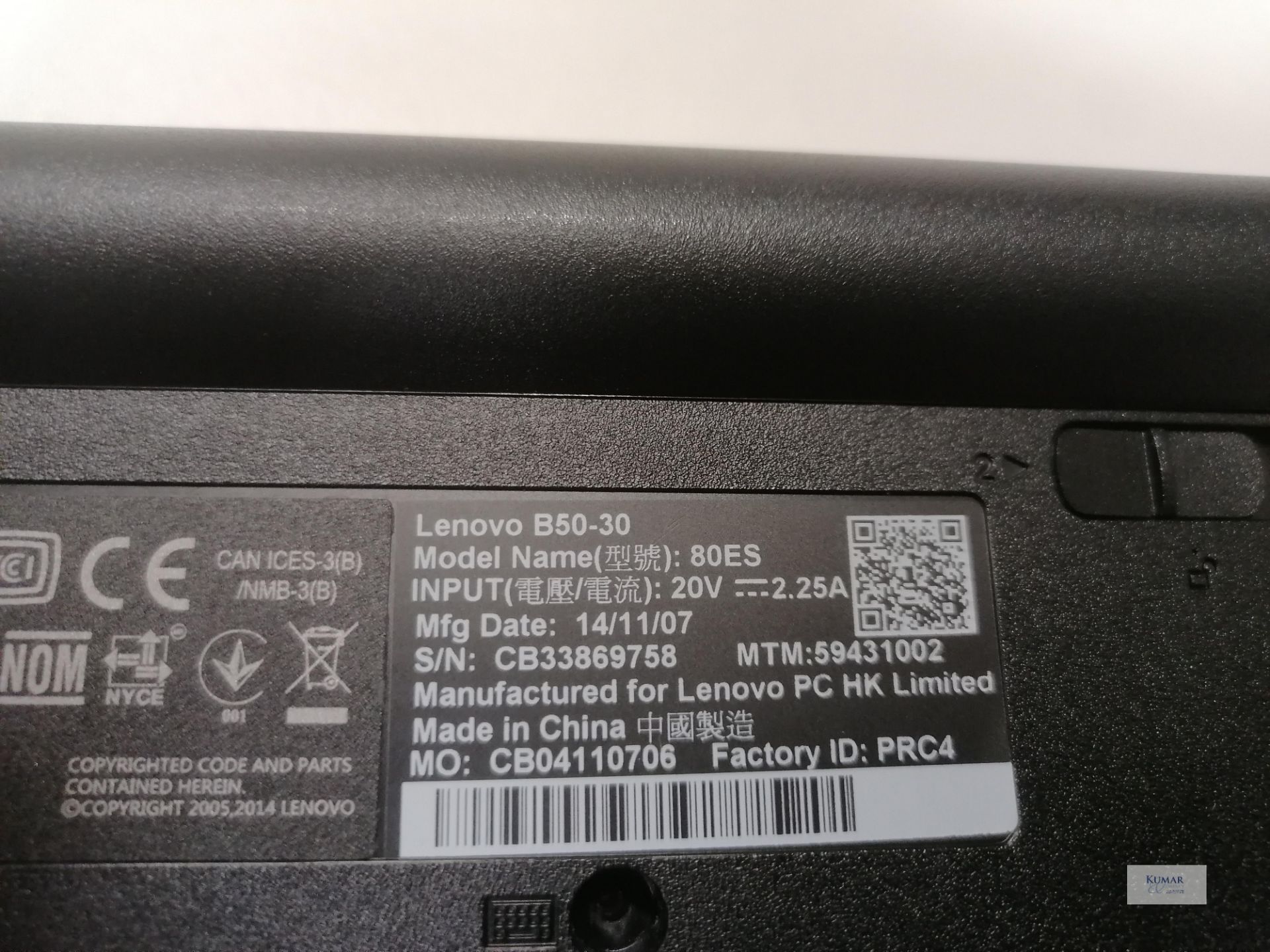 Lenovo B50-30 80ES Windows 8 Manufactured 14 11 07 - Image 6 of 6