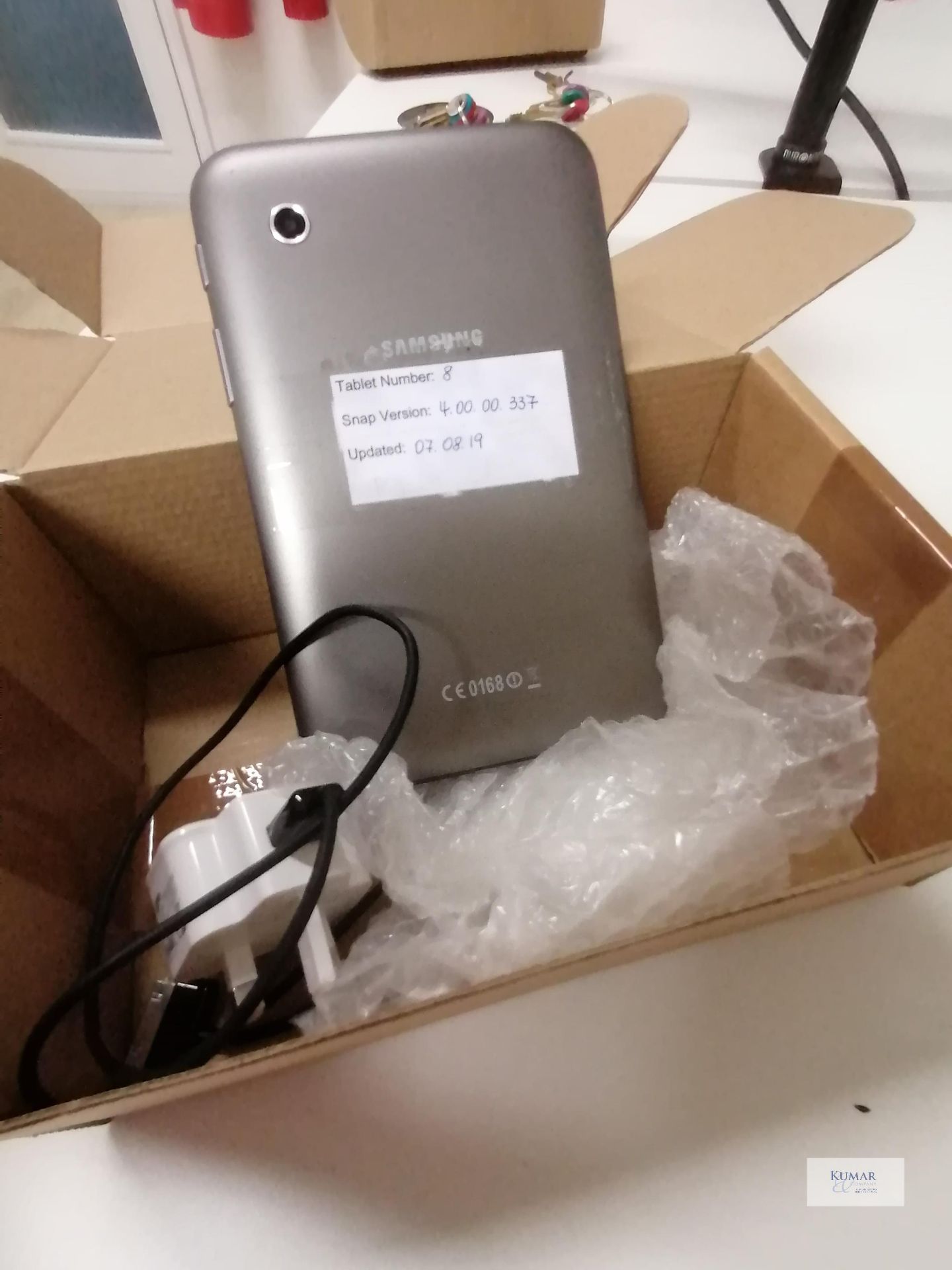 Samsung Tablet Model No GT-P3110 8GB Updated 07 08 2019 Cable and charger - Image 2 of 4