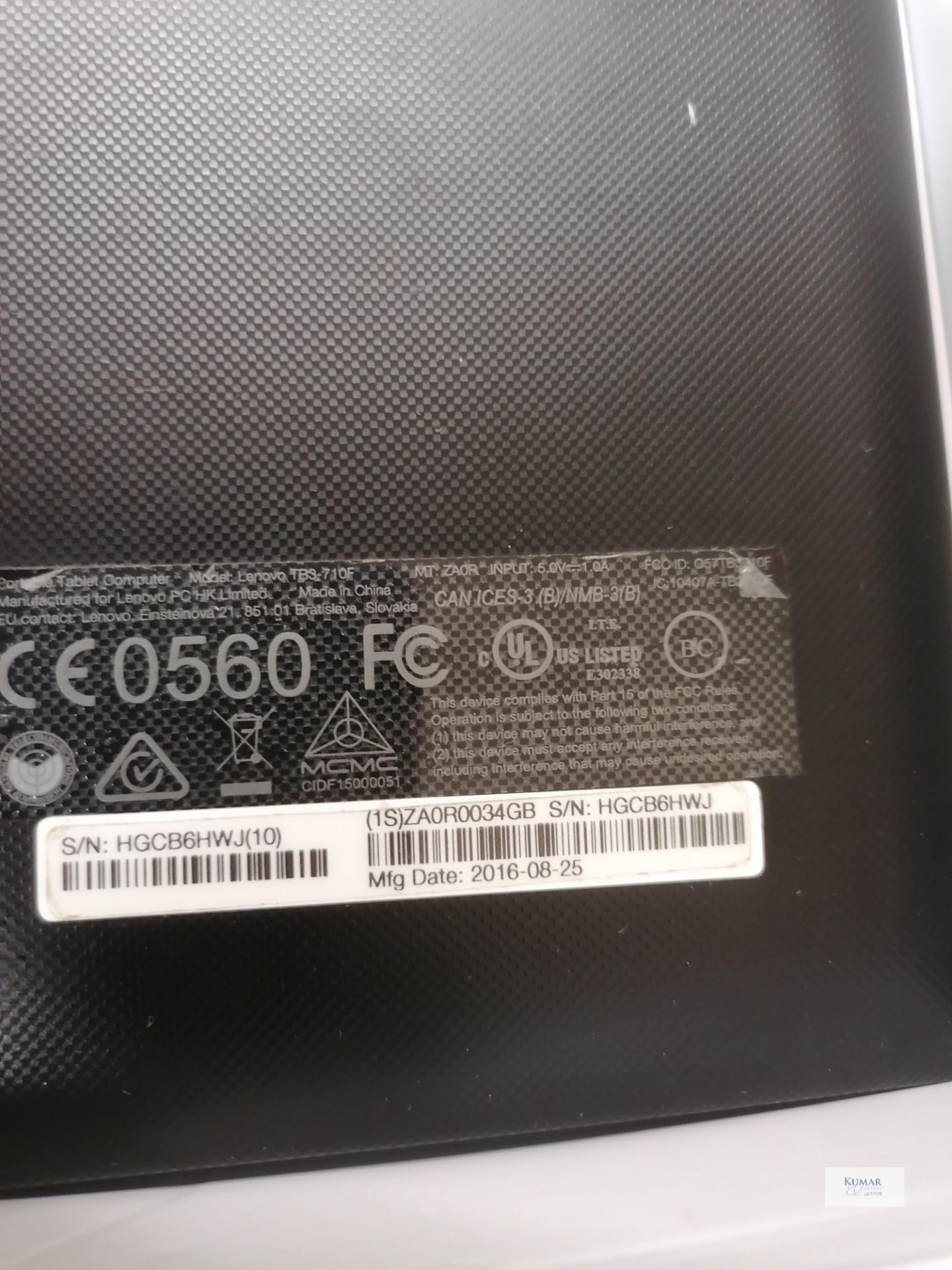 Lenovo TB3-710F 7" 16GB Table Man 25 08 2016 Updated 21 10 2020 In box,cable and charger - Image 6 of 6