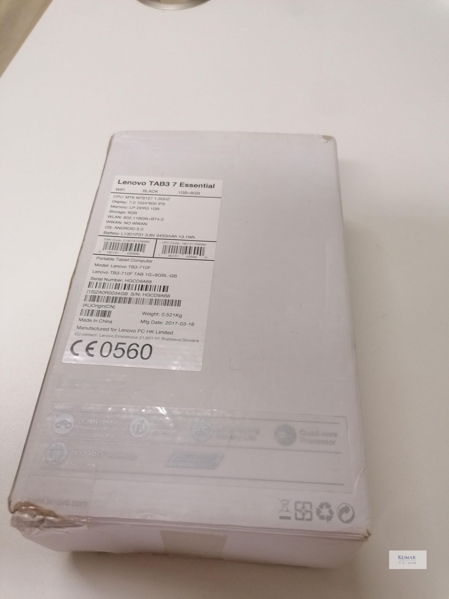 Lenovo TB3-710F 7" 16GB Table Man 16 03 2107 Updated 07 08 2019 In box,cable and charger - Image 4 of 6