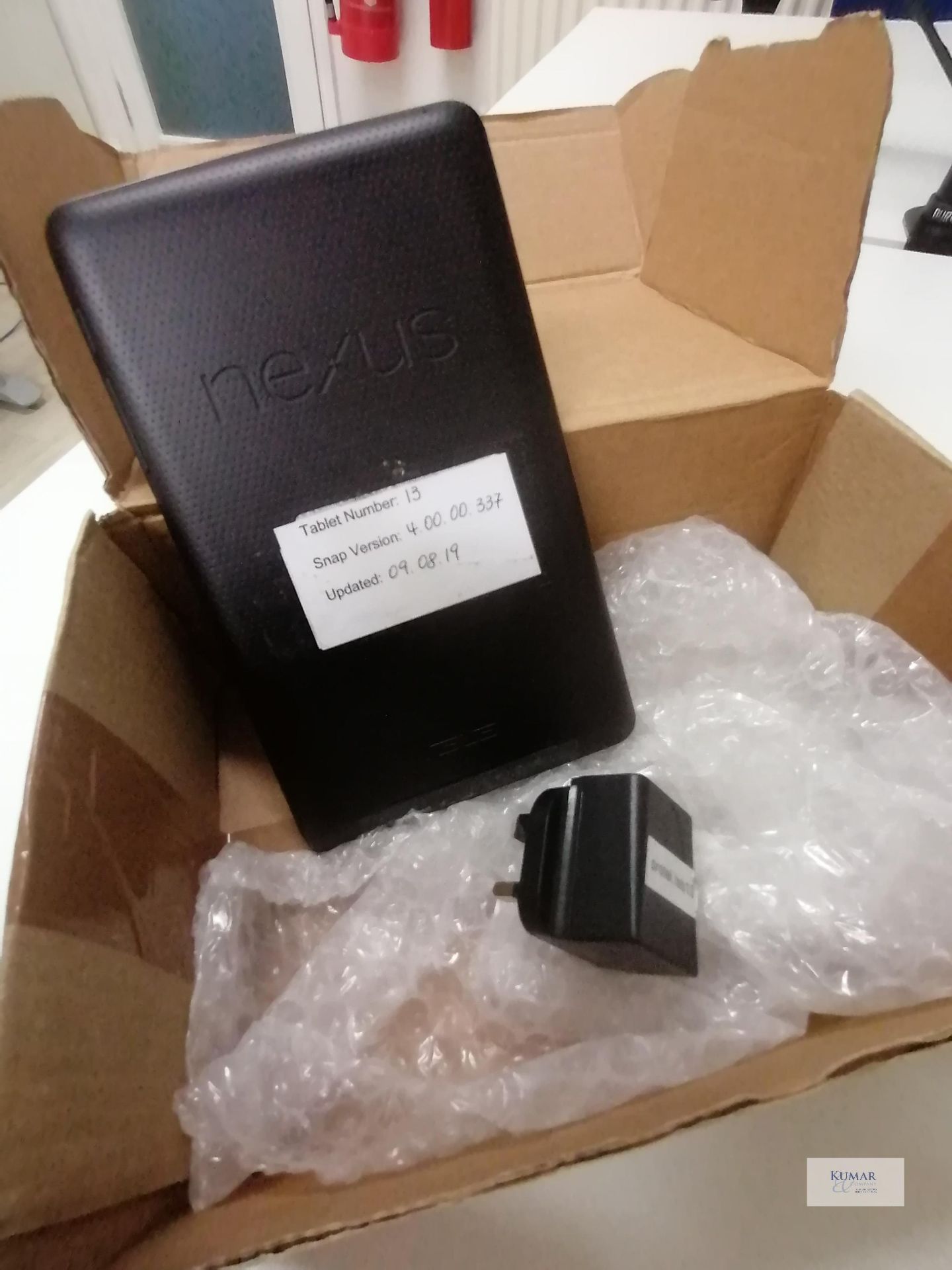 Nexus 7" Tablet Updated 09 08 2018 Cable and charger Serial No D10KBC5556688 - Image 2 of 3