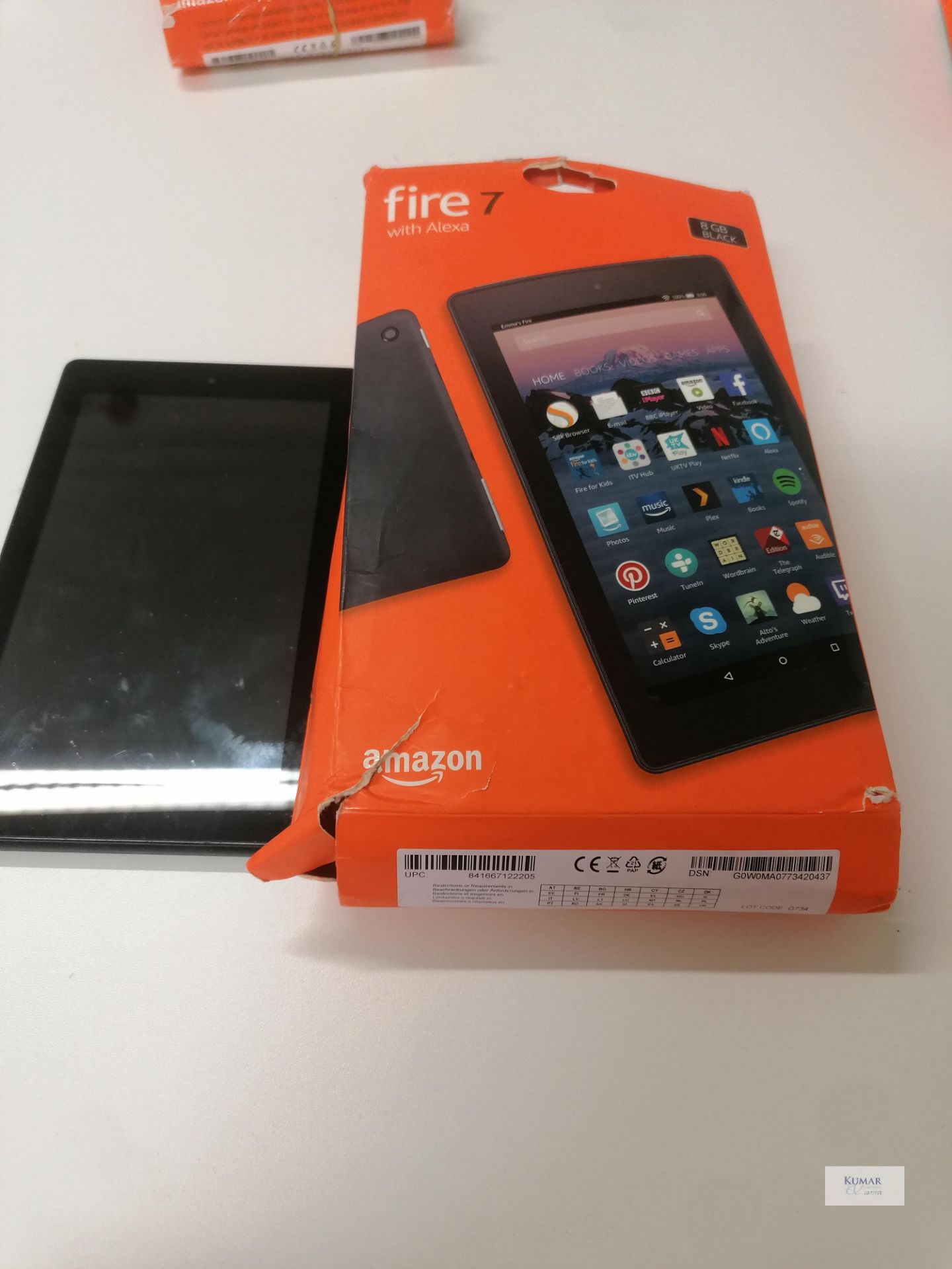 Amazon Fire7 with Alexa Updated 06 02 2019 Boxed cable and charger