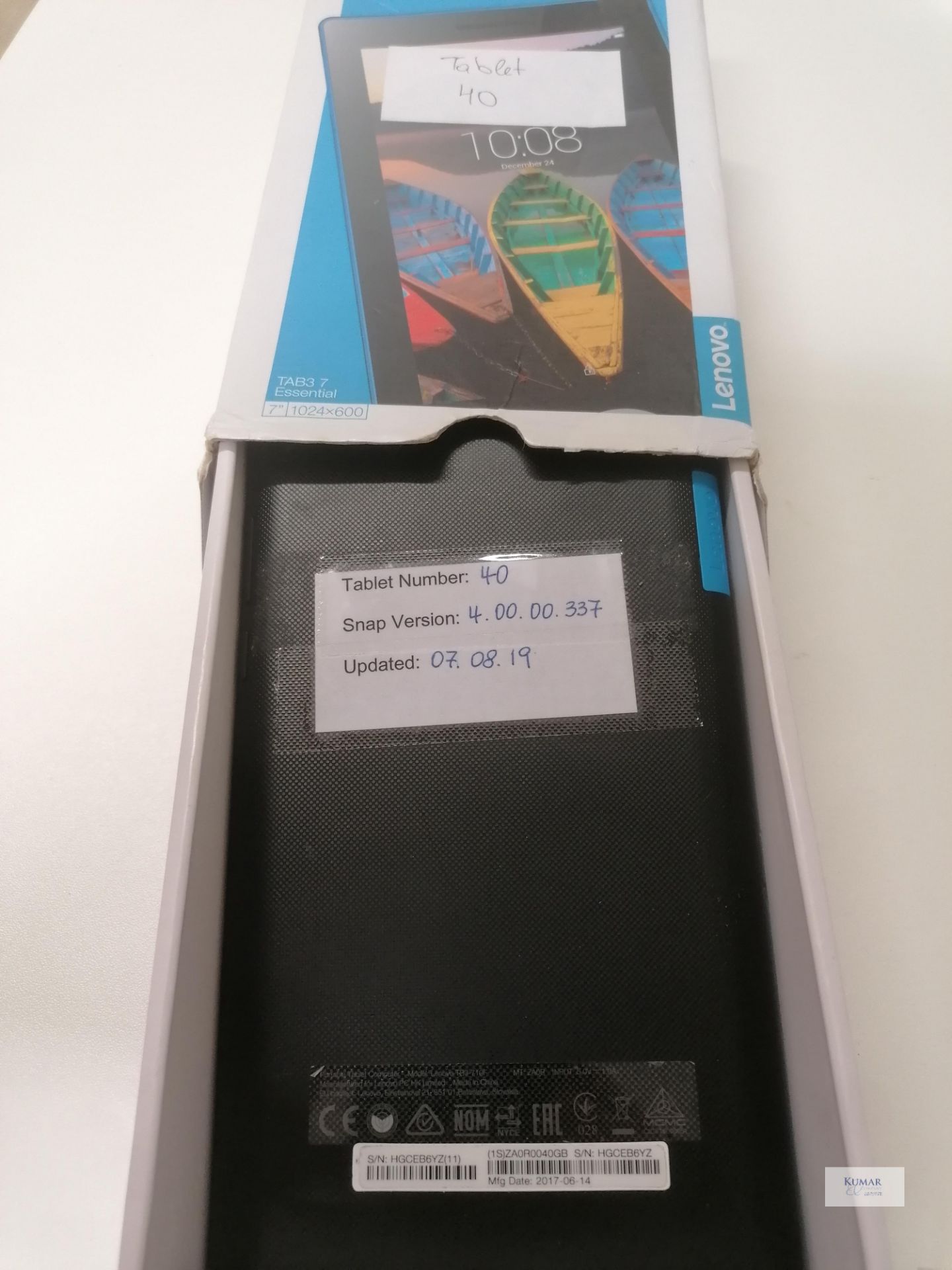 Lenovo TB3-710F 7" 16GB Table Man 14 06 2107 Updated 07 08 2019 In box,cable and charger - Image 3 of 5