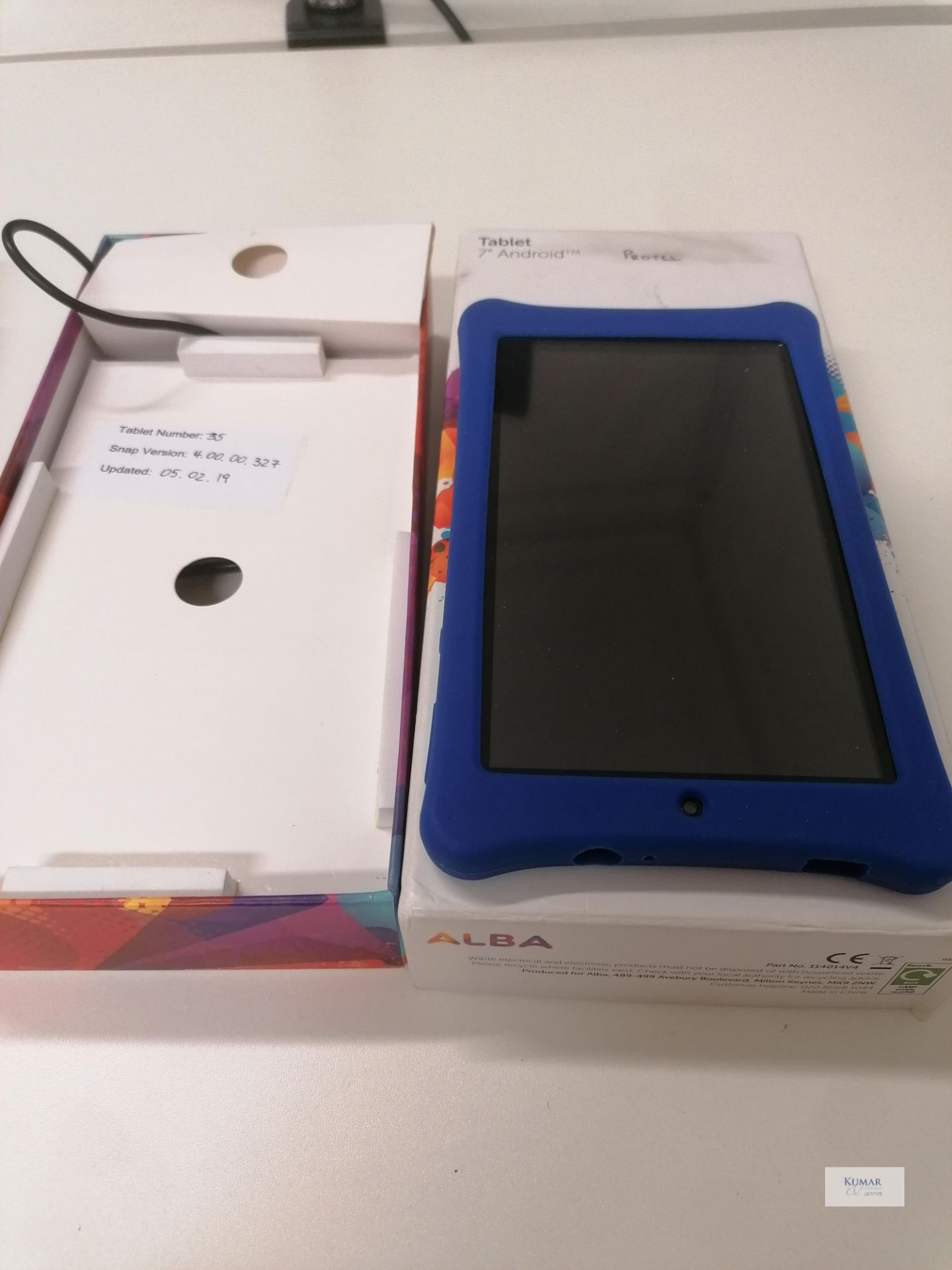 Alba Model AC07PLVS 7" Tablet with protective case,cable and charger Boxed - Image 3 of 6